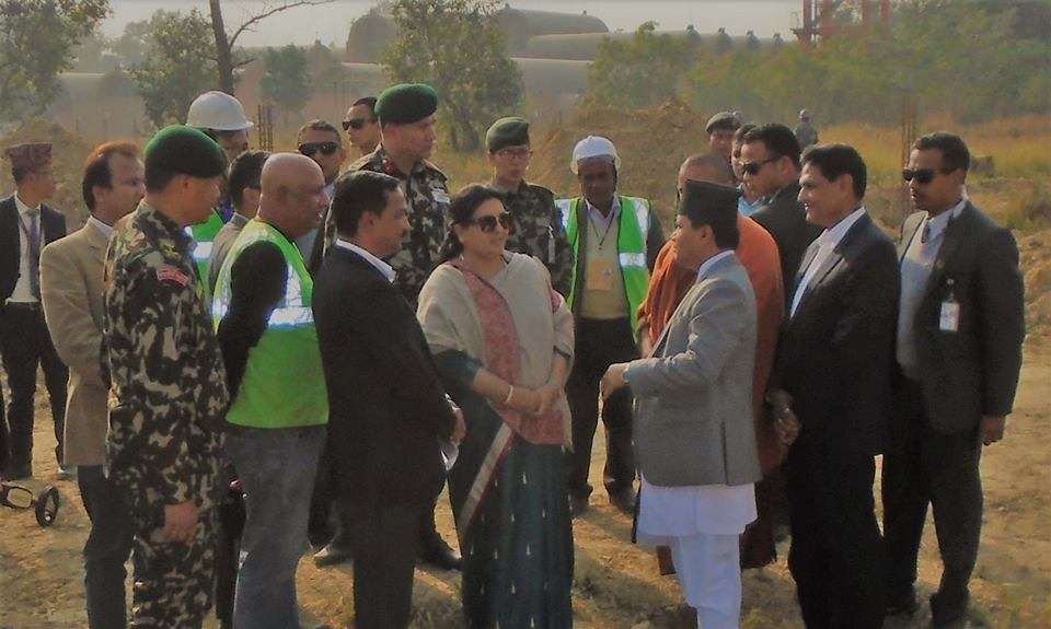 Official government site visit attended by senior representatives